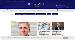 Desktop Screenshot of investmentweek.co.uk