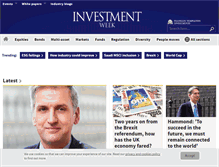 Tablet Screenshot of investmentweek.co.uk